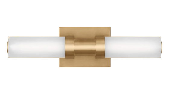 Single Frosted Dimmable LED Bath Bar — Brushed Nickel