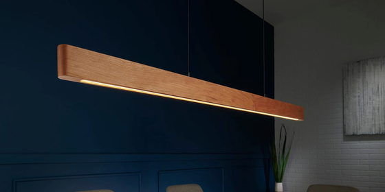 Atta Oval Linear Suspension — Ash