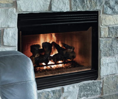 Accelerator A36R Radiant Wood-Burning Fireplace — Matte Black