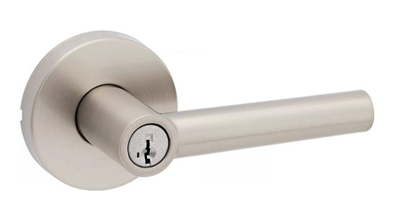 Milan Passage Door Lever — Brushed Nickel