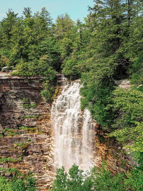 Verkeerderkill Falls — Trail near Rustic Pines